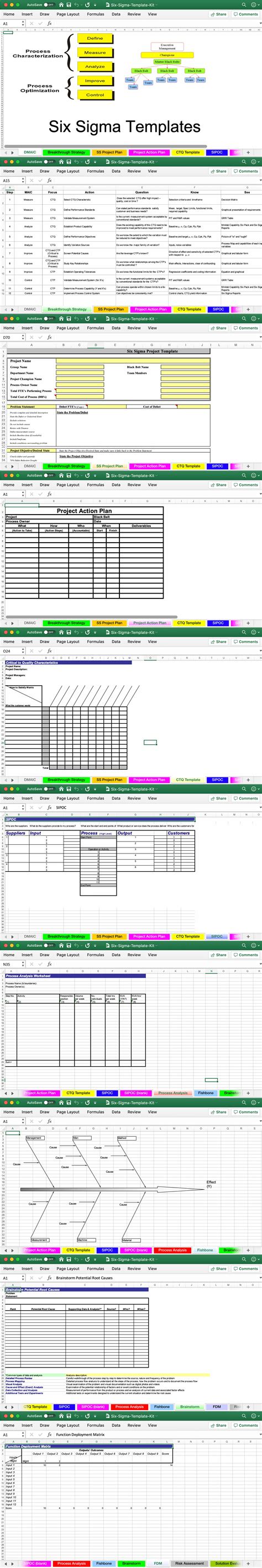 FREE Six Sigma Templates