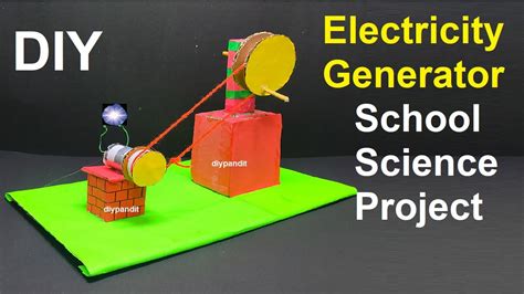 electricity generator school science project for school exhibition ...