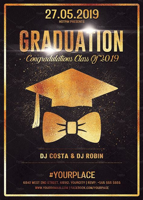 Graduation Party Flyer Template | Graduation party flyer, Party flyer ...