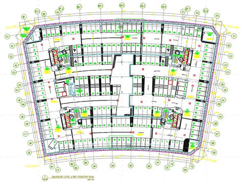 Basement Parking Layout Plan CAD Drawing Download - Cadbull