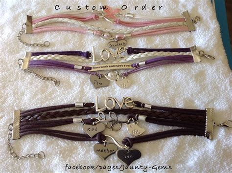 Custom Order BFF bracelets | Bff bracelets, Handstamped bracelet, Stamped bracelet