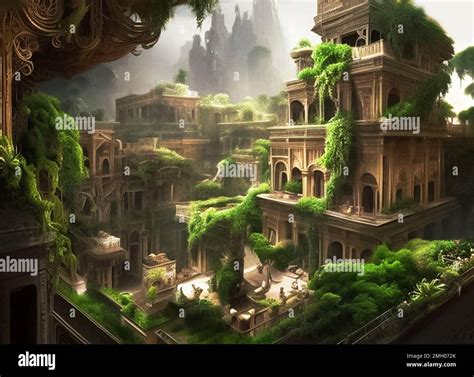 Hanging gardens of babylon hi-res stock photography and images - Alamy