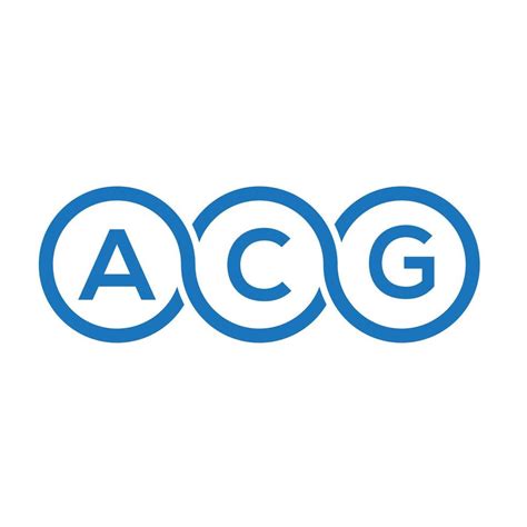 ACG letter logo design on white background. ACG creative initials ...