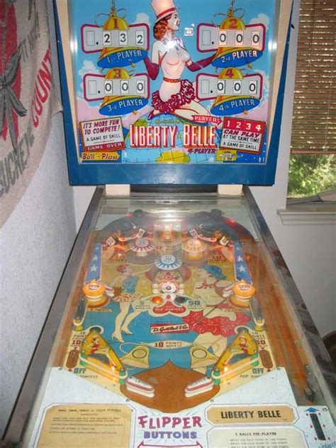 1962 Liberty Belle "Gottlieb" Pinball Machine | Pinball, Pinball ...