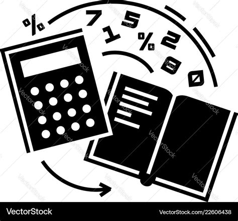 Accounting icon simple style Royalty Free Vector Image