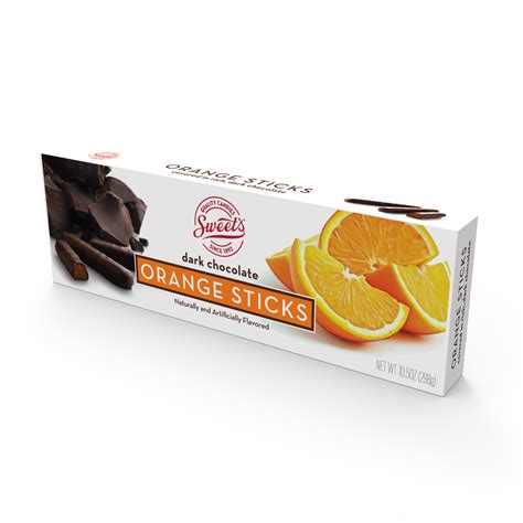 Buy Dark Chocolate Orange Sticks, Pack of 12 - Sweet Candy Company