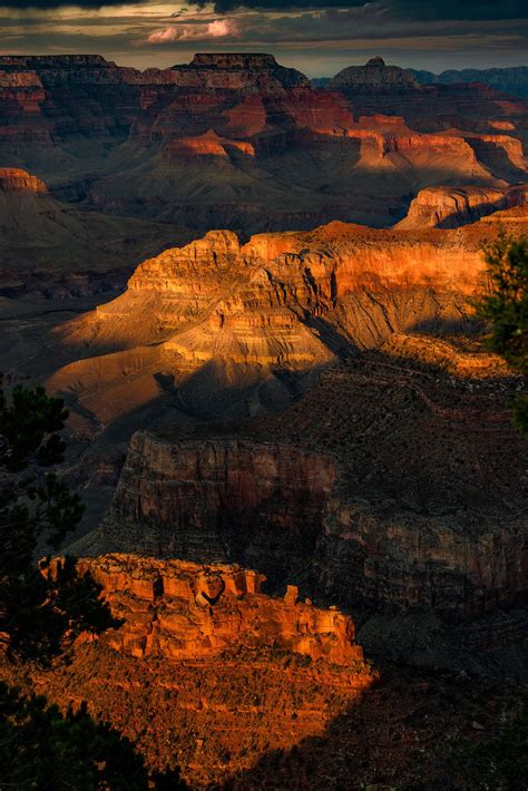 Yaki Late Day Sun - A Yaki Point sunset with very intense warm ...