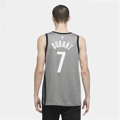 Nike Synthetic Kevin Durant Nets Statement Edition 2020 Jordan Nba Swingman Jersey (dark Steel ...