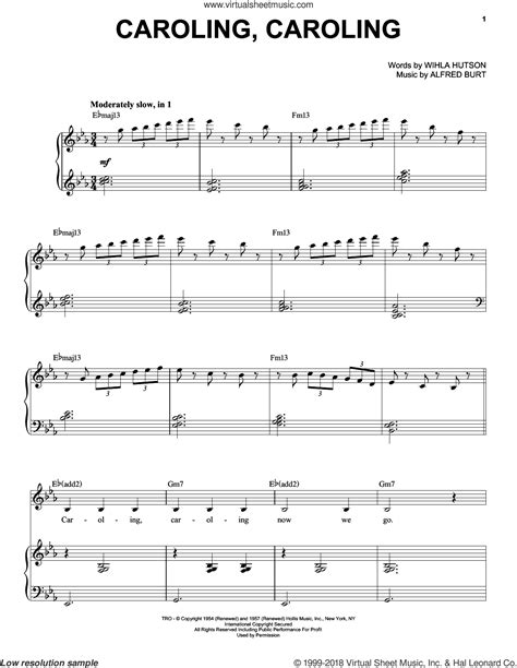 Natalie Cole: Caroling, Caroling sheet music for voice and piano