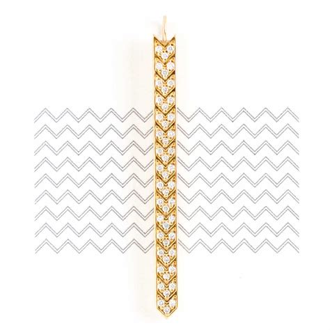 Gold Ethical Diamond Chevron Necklace - Meaning Strength - Eco Friendly, Ethical Jewelry