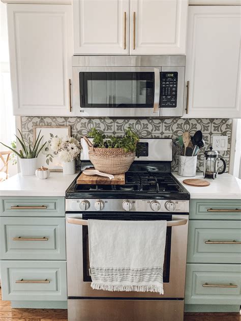 How To Diy Painted Kitchen Cabinet Tutorial The Beauty Revival