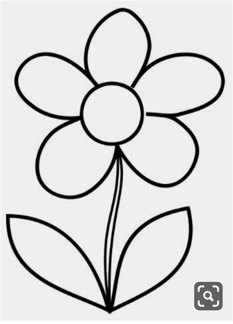 a flower that is drawn in black and white