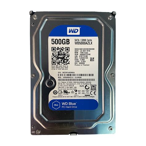 WD Blue 500GB 3.5" Inch SATA HDD Desktop Hard Disk Drive Used WD5000AZLX | eBay