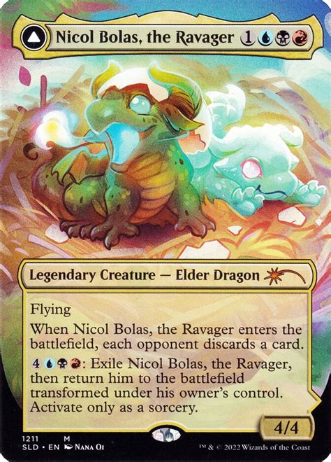 Nicol Bolas, the Ravager // Nicol Bolas, the Arisen - Secret Lair Drop - MTG Print