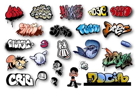 Graffiti Elements Vector Bundle | Graffiti, Vector artwork, Vector