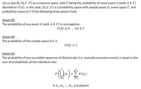 Axioms of Probability — Understanding the Foundations | by Andrew ...