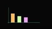 Graph Icon Animation Arrow Symbol Bar Graph Market Chart Animation Black Background Stock Video ...