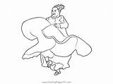 Italy Folk Dance Coloring Page For Kids  Free Printable sketch template
