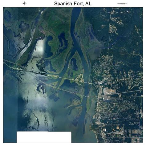 Aerial Photography Map of Spanish Fort, AL Alabama