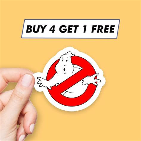 Ghostbusters Logo Sticker Ghost Cartoon Stickers Laptop | Etsy