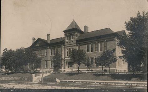 West Point High School Nebraska Postcard