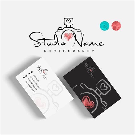 Photography Logo + Business Card (Studio Logo and Card) for Wedding or ...