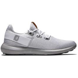 Buy FootJoy Coastal Flex Golf Shoes White/Grey | Golf Discount