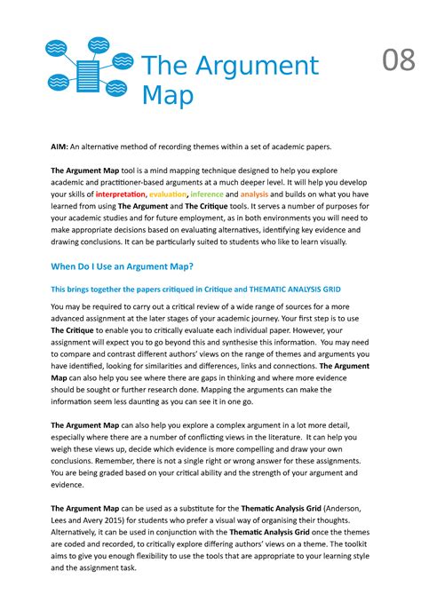 The Argument Map - lecture notes - The Argument Map AIM: An alternative ...