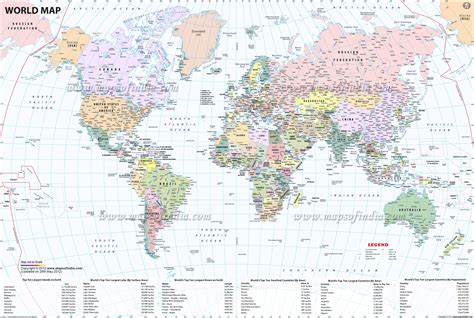 Large World Map Image - Free Printable Custom Maps - Free Printable