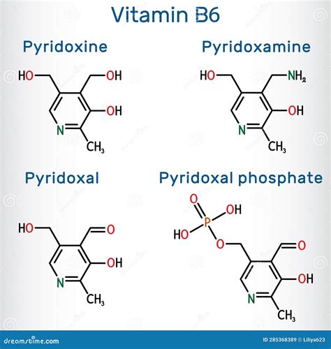 Pyridoxal, One Of Forms Of Vitamin B6. Structural Chemical Formula And Molecular Model. 3d ...