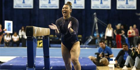 UCLA Gymnast Grace Glenn's History-Making Beam Routine | POPSUGAR Fitness