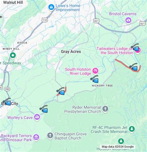 South Holston River Tailwater - Google My Maps