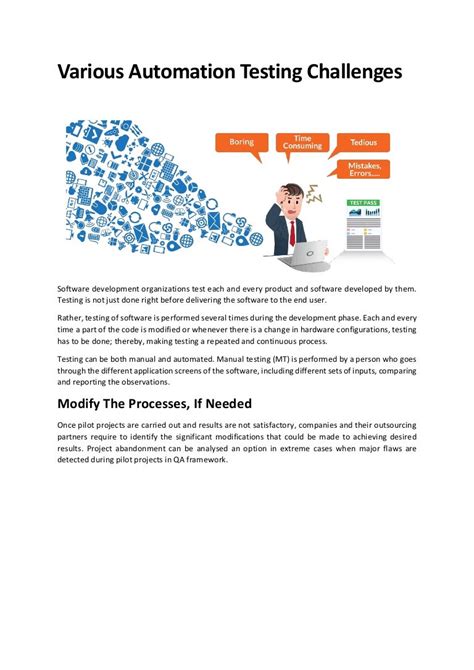 Various Automation Testing Challenges