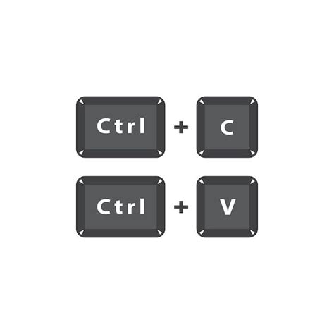 Copie e cole os botões ctrl c e ctrl v. Molde do ícone do vetor | Vetor Premium in 2024 | Pixel ...