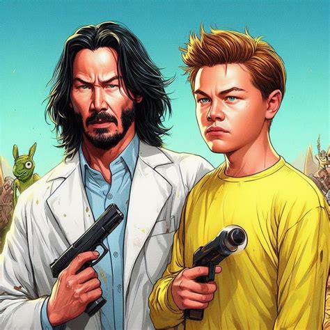 Rick and Morty in live-action, starring Keanu Reeves and Leonardo DiCaprio. : r/dalle2