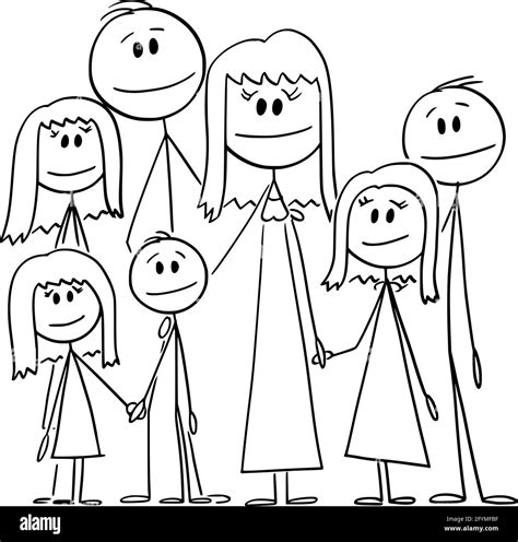 Stick Figure Families Coloring Pages