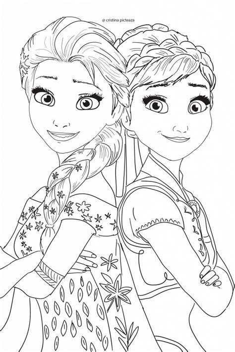 Frozen 2 Coloring pages - Free download of the most amazing Disney princesses, Elsa an… | Frozen ...