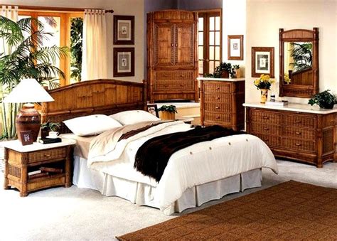 47+ Decorating Bedroom with Bamboo Furniture Design - Artistic Home Decor | Wicker bedroom ...