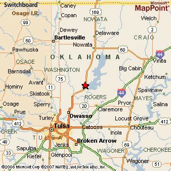 Oologah, Oklahoma Area Map & More