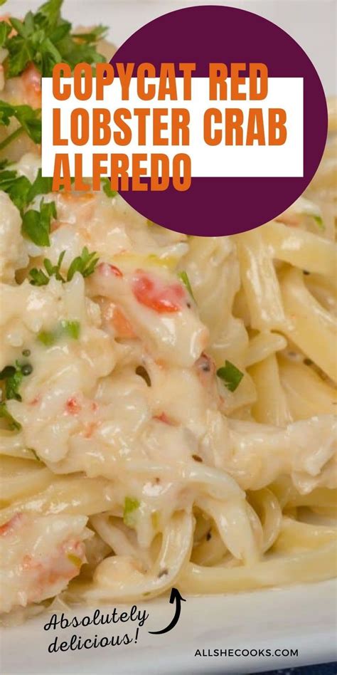Copycat Red Lobster Crab Alfredo in 2022 | Red lobster crab alfredo recipe, Crab pasta recipes ...