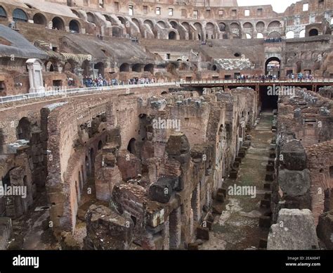 Inside te famous amphitheater Colosseum in rome Stock Photo - Alamy