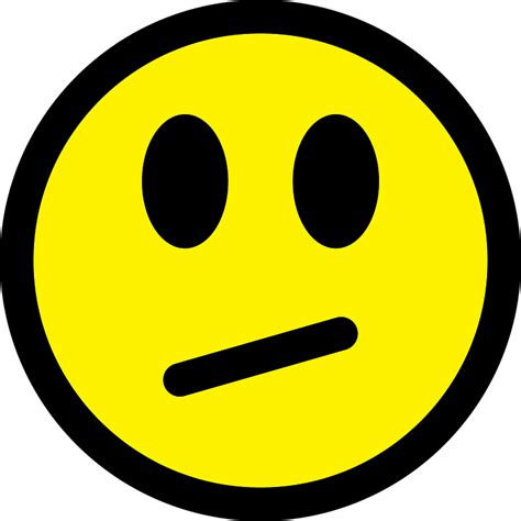 Smiley Emoticon Indeciso - Gráficos vectoriales gratis en Pixabay - Pixabay