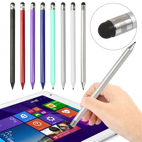 Caneta stylus universal 2 em 1 para celular, ferramenta para escrita em ...