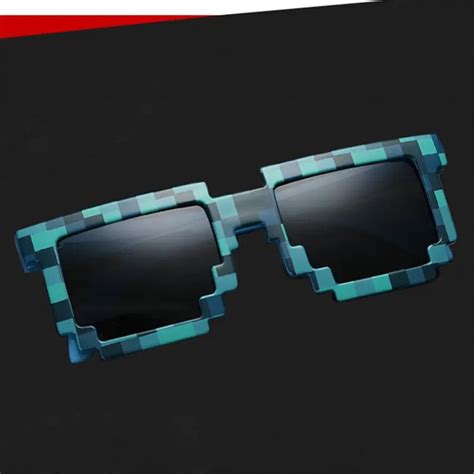 Points Sunglasses Pixelated 8 bit SunGlasses Pixel Mosaic Sunglass Party Decoration Classical ...