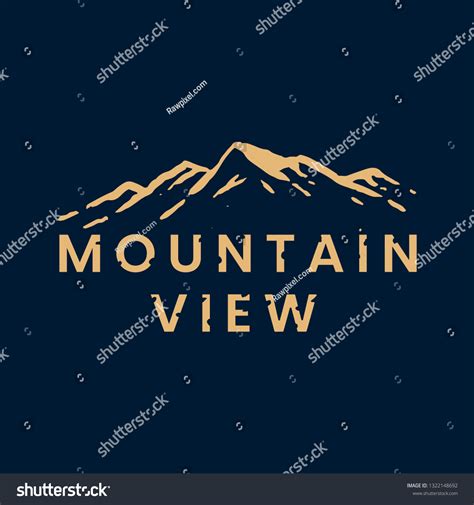 Mountain View Logo Design Vector Stock Vector (Royalty Free) 1322148692 ...