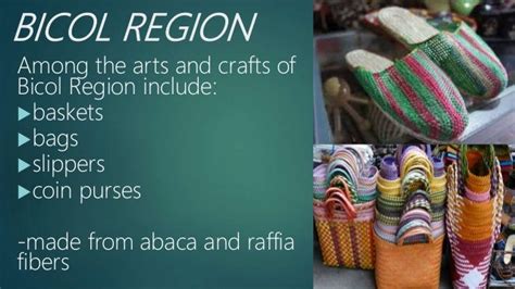 ARTS 1ST QUARTER Arts and crafts of calabarzon bicol region