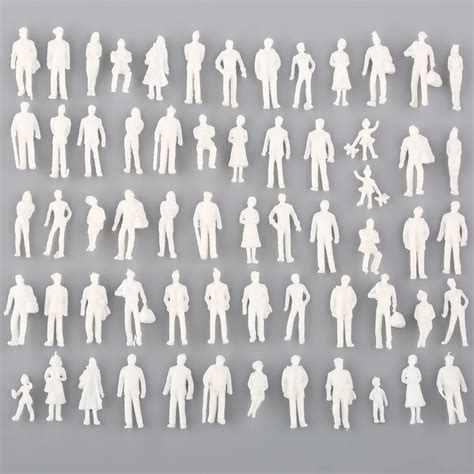 Whoelsale 100pcs Model Train People Figure Passengers 1:100 HO Scale ...