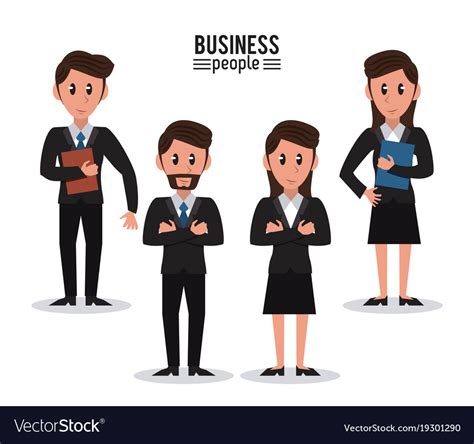 Business people cartoon Royalty Free Vector Image