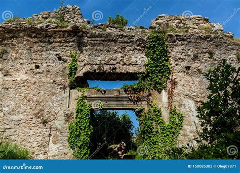 Old Ruins of the City of Side Turkey Stock Photo - Image of monument ...