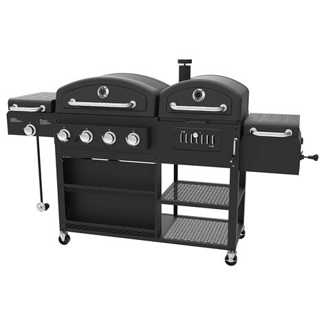 Smoke Hollow Pro Series 4-in-1 Gas & Charcoal Combo Hybrid Grill ...